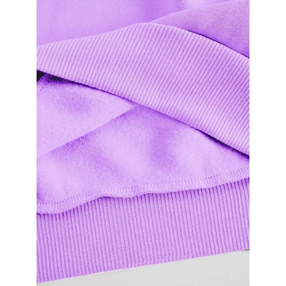 ⚡Women Purple New York 1898 Imported Graphic Crewneck Long Sleeve Sweatshirt - Picture 4 of 5